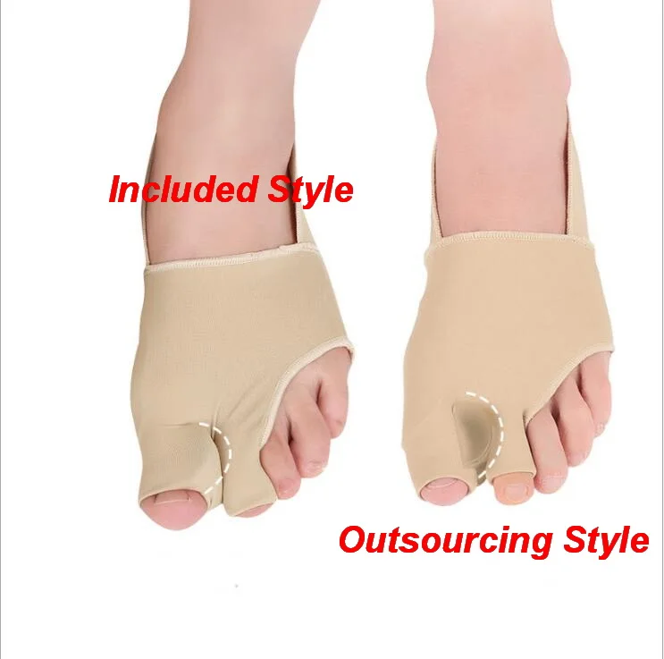 Gel Wearable Voetverzorging Compressie Bunion Corrector Relief Mouw Inlegzolen Voetbeenderen Hallux Valgus Teenseparator Stijltangen