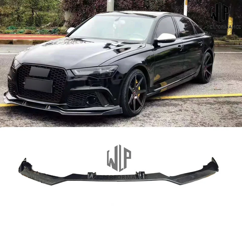 

A6 Rsu Rs6 Abt Style High Quality Carbon Fiber Front Front Lip Splitter Car Body Kit Bumper for Audi A6 Car Styling 12-17