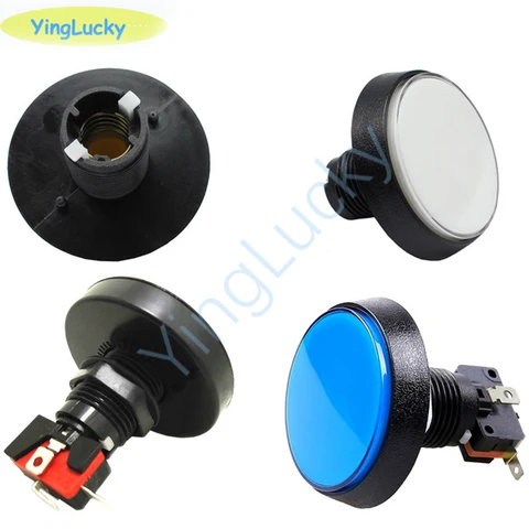 10pcs Arcade Button 60MM LED Light Lamp Big Round Arcade Video Game…