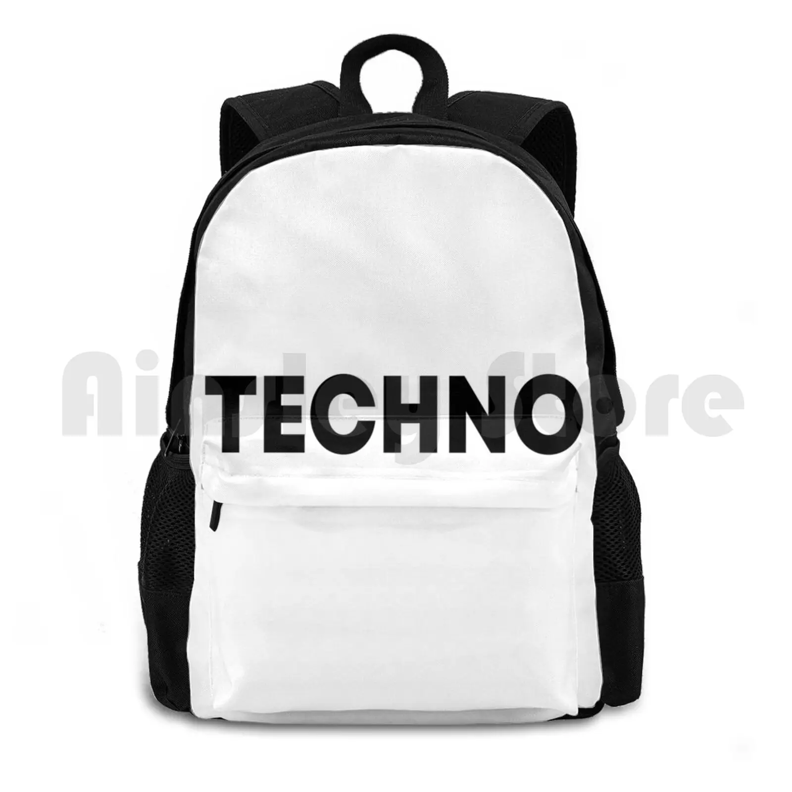 Techno Outdoor Hiking Backpack Waterproof Camping Travel Techno Music Rave Dj Band Party Edm Festival House Trance Dance