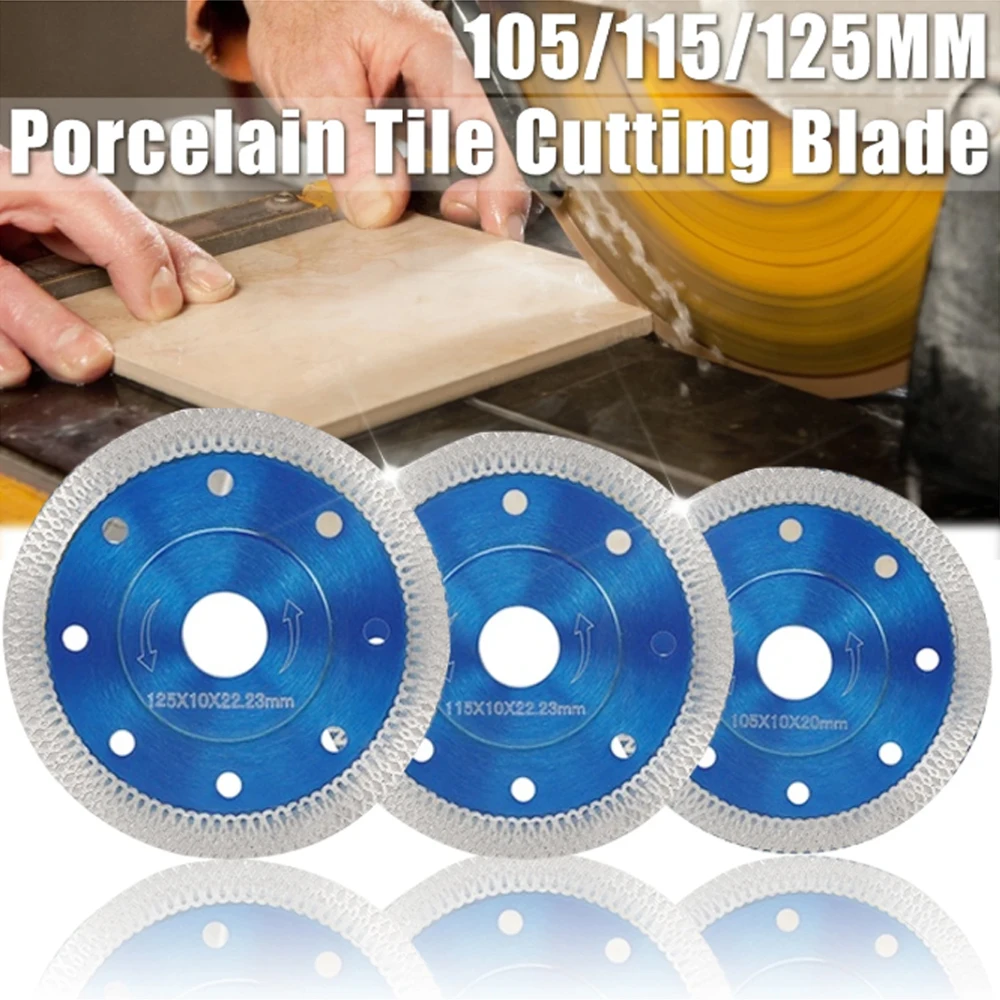 105/115/125mm Diamond Saw Blade For Porcelain Tile Granite Marble Dry/Wet Cutting Stone Cut off Saw Blade Diamond Cutting Disc