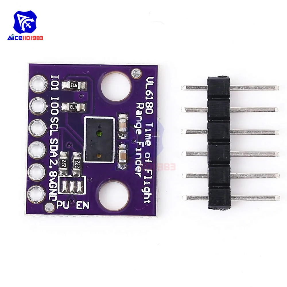 Diymore CJMCU-VL6180 VL6180X, дальномер времени полета, оптический датчик дальности для интерфейса Arduino I2C