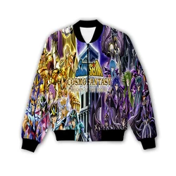 xinchenyuan Anime The Knights of The Zodiac Saint Seiya 3D Printed Fashion Streetwear Men Loose Sporting Jacket & Coat M107