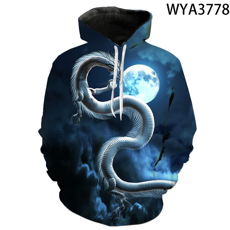 3D Printed New Dragon Hoodies Boy Girl Kids Pullover Casual Men Women Children Sweatshirts Pullover Streetwear Fashion Jacket