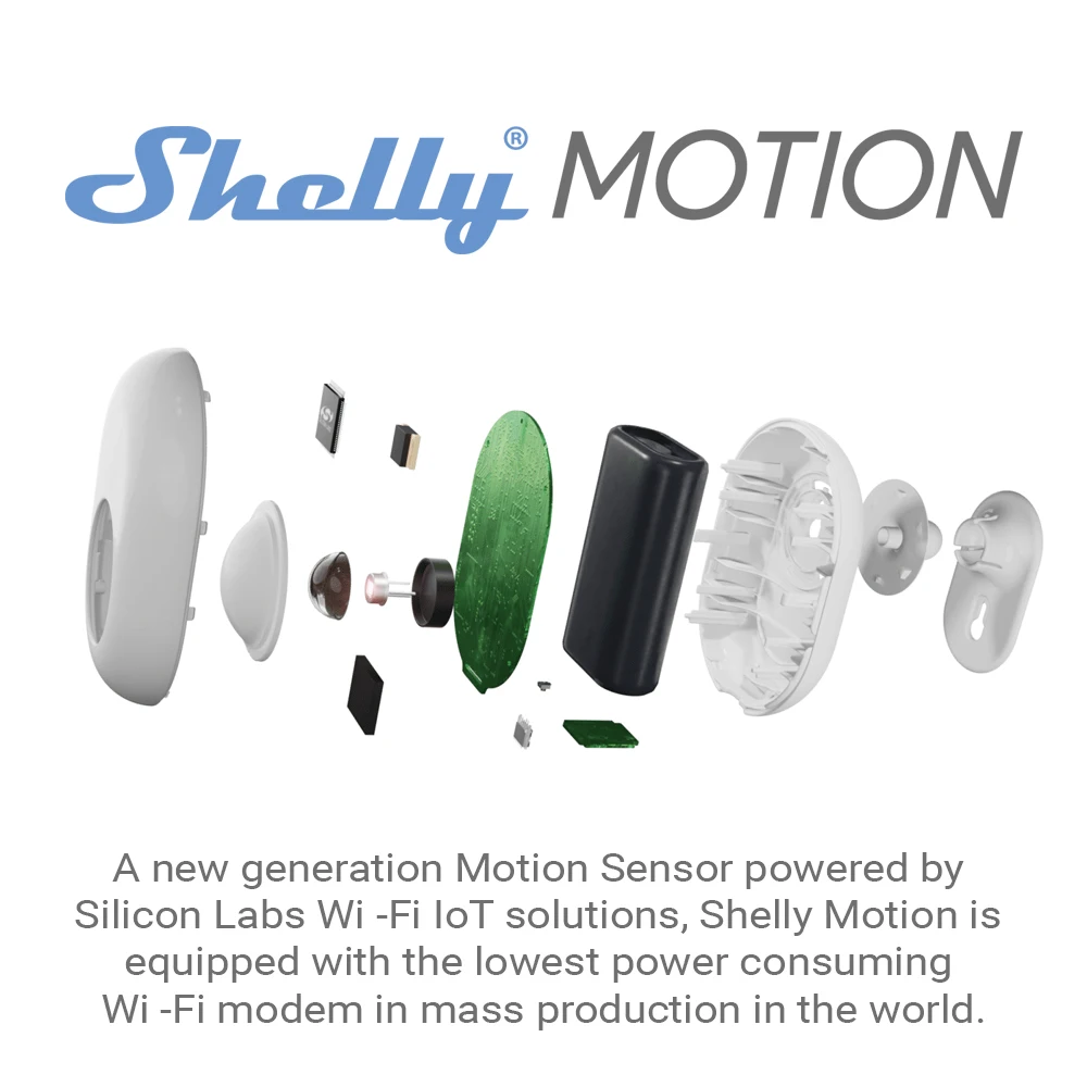 New Motion Smart Home WiFi Sensor Human Body Detector Rechargeable Battery Powered By Silicon Labs Wi-Fi IoT Solutions