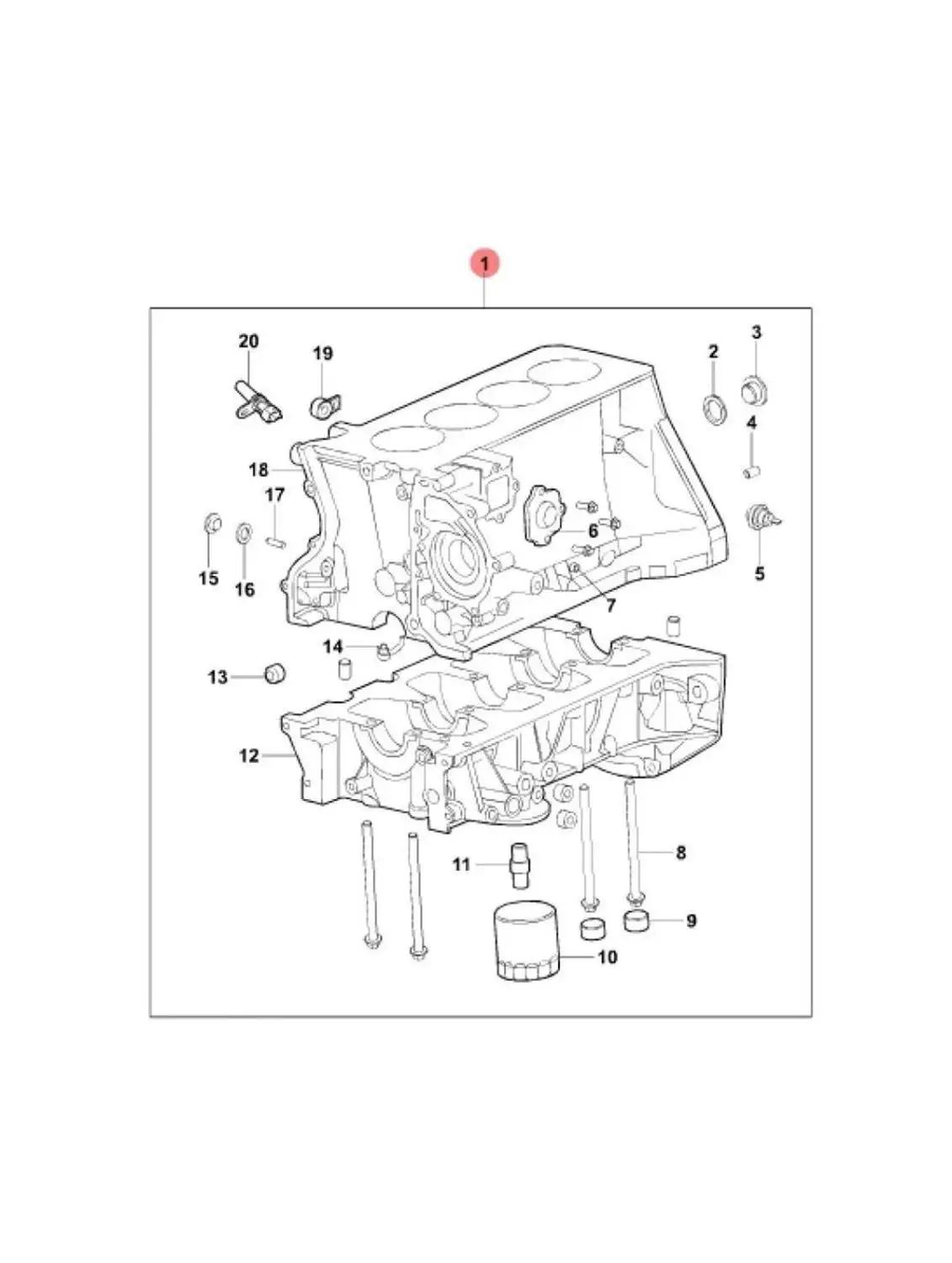 1pcs Oil filter OIL FILTER ELEMENT for Chinese CHANGAN XT EADO Alvin V7 1.6L Engine Auto car motor part H15002-1000