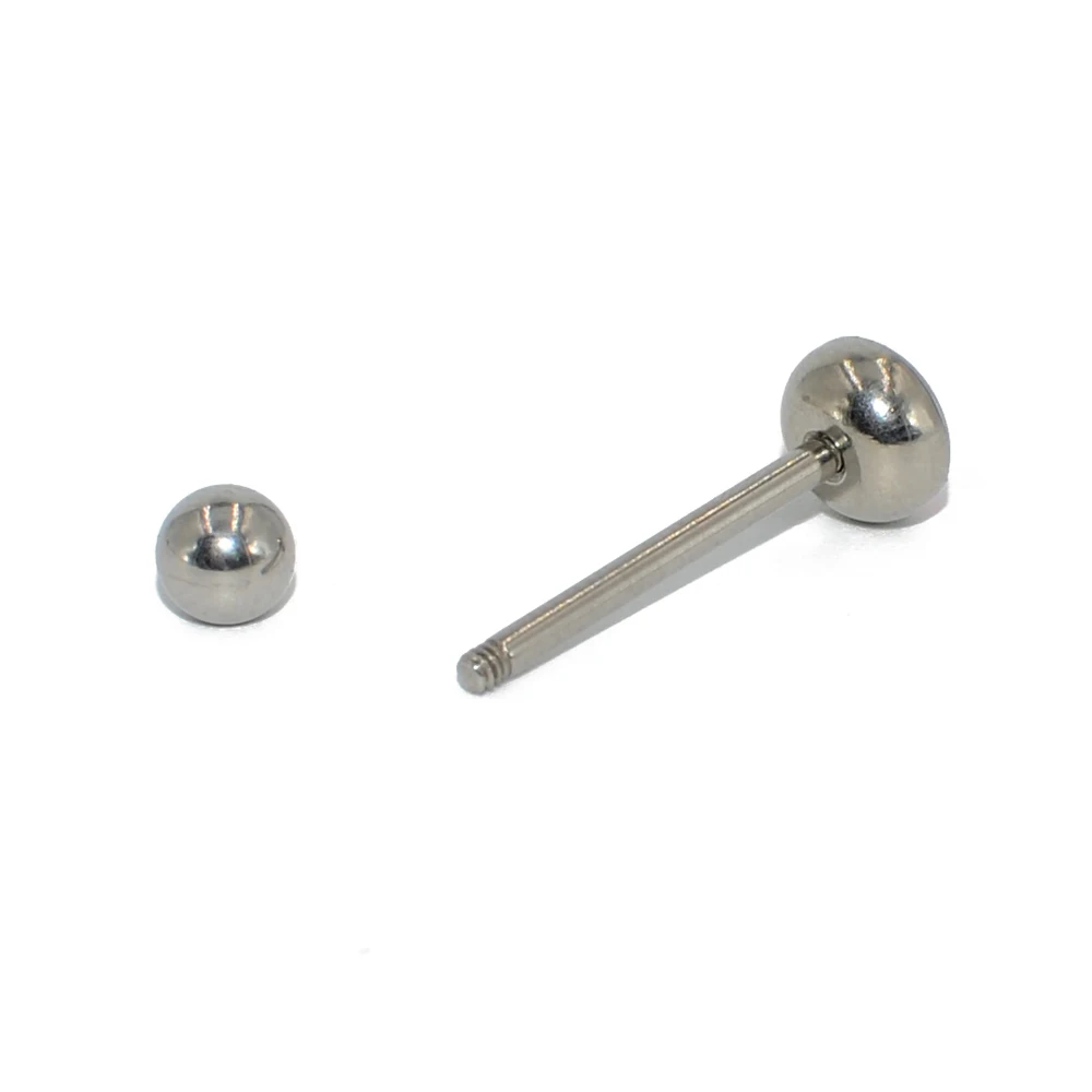 1PC Anti-Allergy Surgical Steel  Tongue Barbell Piercings Flash Film Bling Bling Tongue Barbell Rings Fashion Piercing Jewelry