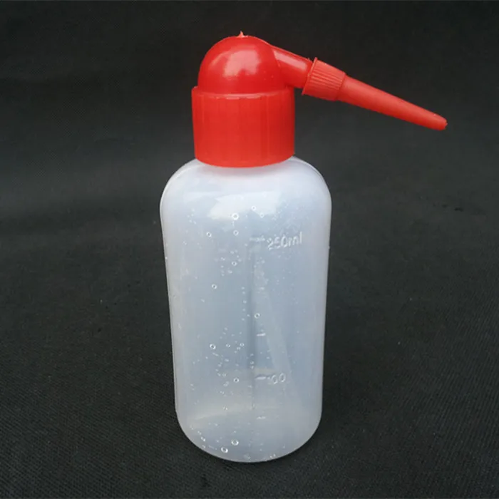 250ml Chemical teaching instrument Plastic bottle Clean the instrument Laboratory use 15cm height free shipping