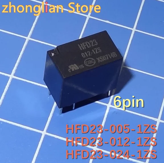 

200pcs HFD23 HFD23-005-1ZS HFD23-012-1ZS HFD23-024-1ZS JZF-23F-012-1ZS 5/12/24vdc New original signal relay
