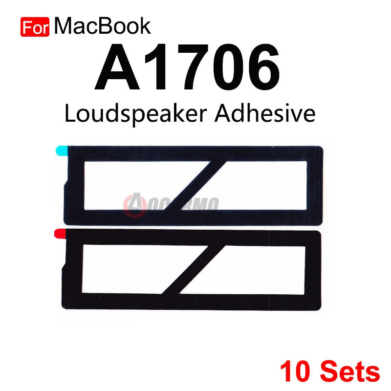 10Sets/Lot For Apple MacBook A1706 A1707 A1989 A2159 A2141 A1932 A2179 Loudspeaker Adhesive Sticker Replacement Parts