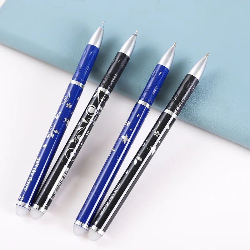 20 Pçs/set Magia Caneta Apagável Caneta Recargas 0.5 milímetros Haste Escritório Escrita Escolar Papelaria Gel Tinta Lavável Punho Azul Preto Vermelho