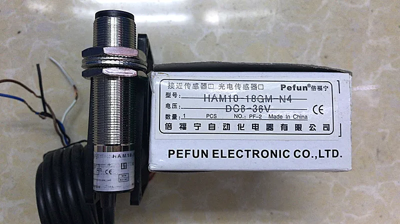 

pefun photoelectric switch HAM10-18GM-N4, NPN, normally open + normally closed