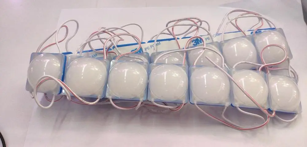 20pcs/lot COB Glassled module DC12V with lens Waterproof IP67 LED Module lighting Led Sign Backlights For Letter decoration