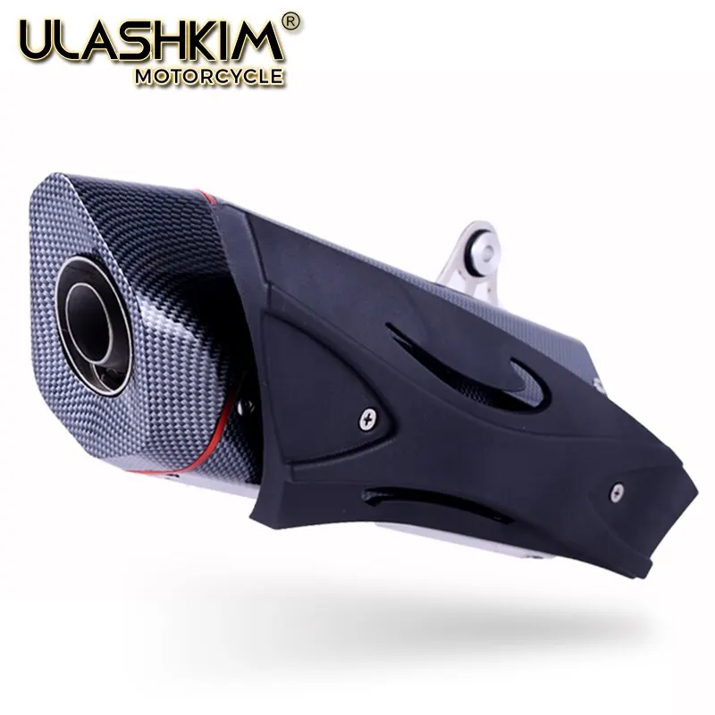 

Универсальный мотоциклетный выхлопной глушитель из углеродного волокна Escape Ninja650 Ninja ZX-6R ZEPHYR750 ZEPHYR750 RS Ninja400R Z400FX Z400GP