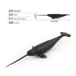 Hot Ocean Sea Life Simulation Animal Model WHALE NARWHAL Action Toys Figures Kids Educational Collection Model christmas gift