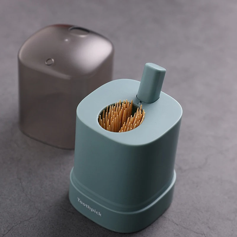 Automatic Area Type Toothpick Box Smart Toothpick Box Creative Living Room Household Plastic Toothpick Container