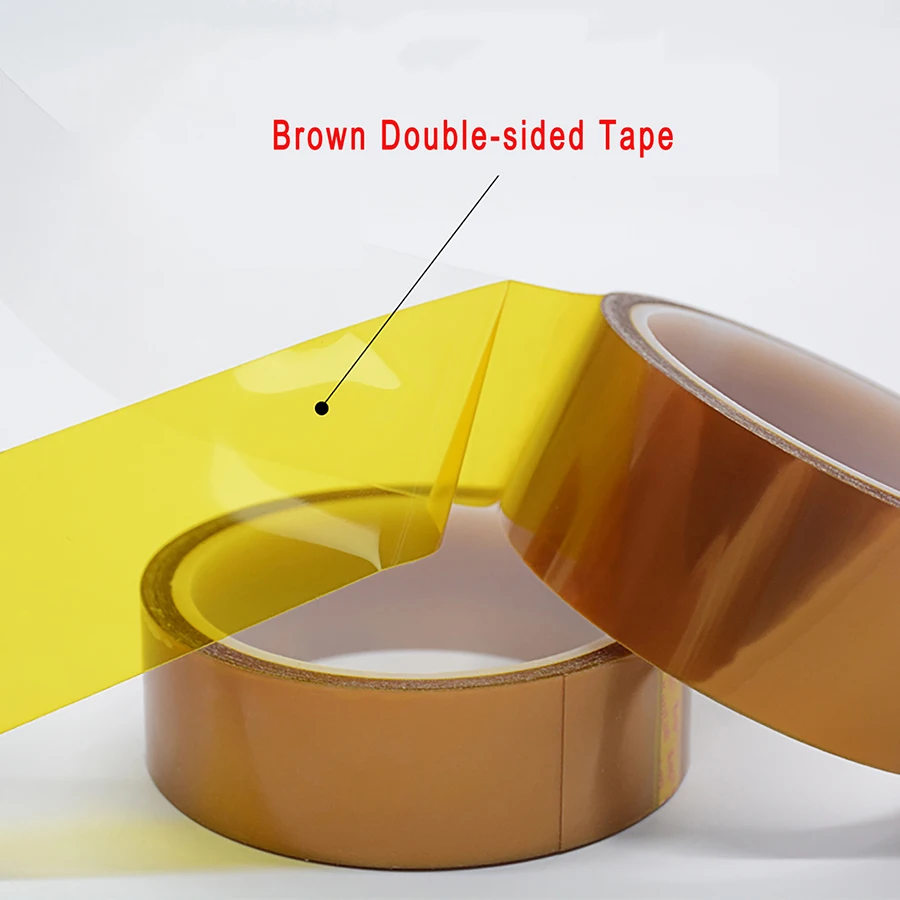 10M/Roll Double-sided Kapton Tape Adhesive Thickness 0.095mm High Temperature Heat Resistant Polyimide