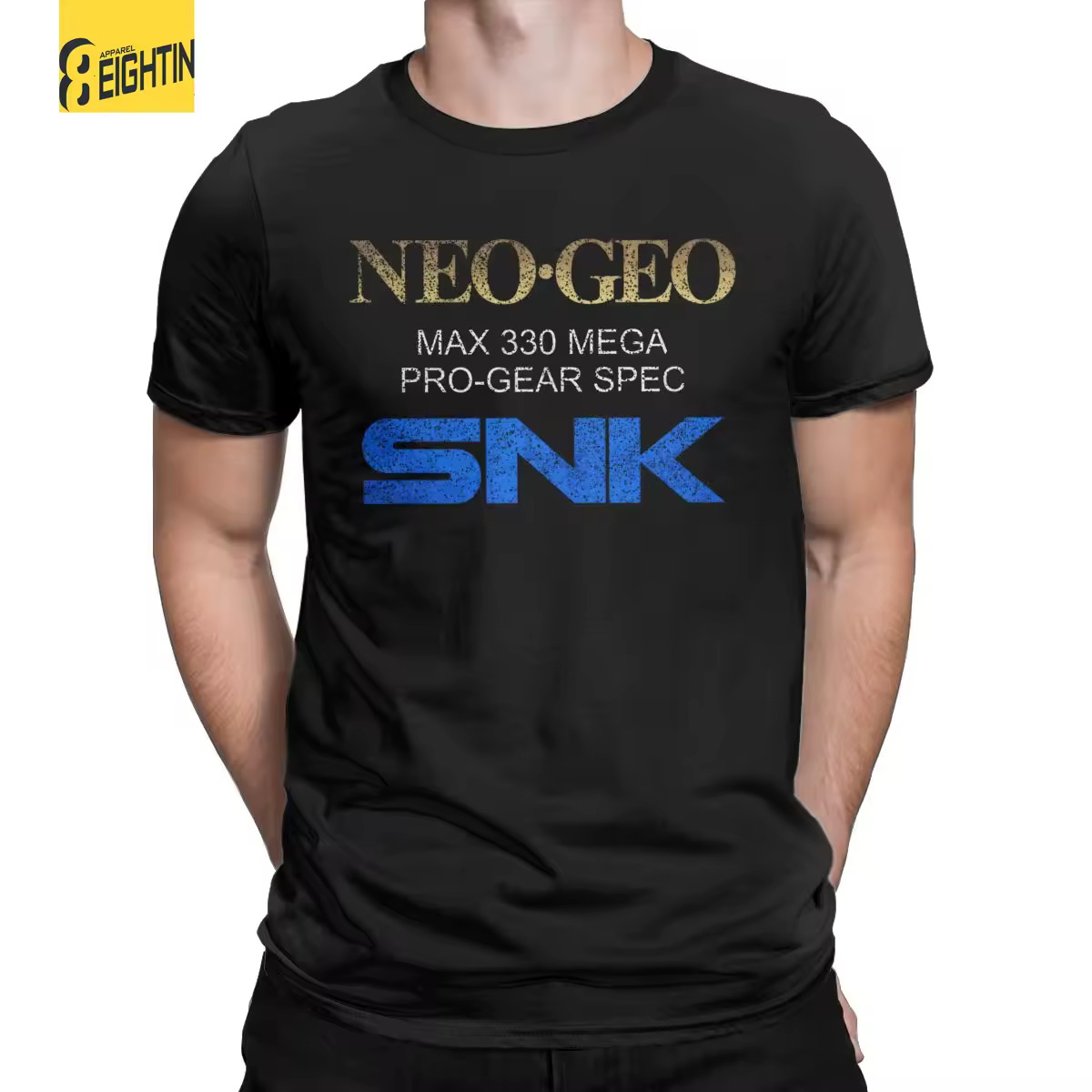 Camiseta Retro Neo Geo Pro Gear para hombre, ropa de algodón 100% Snk Game, camiseta divertida de manga corta con cuello redondo, camisetas Idea de regalo
