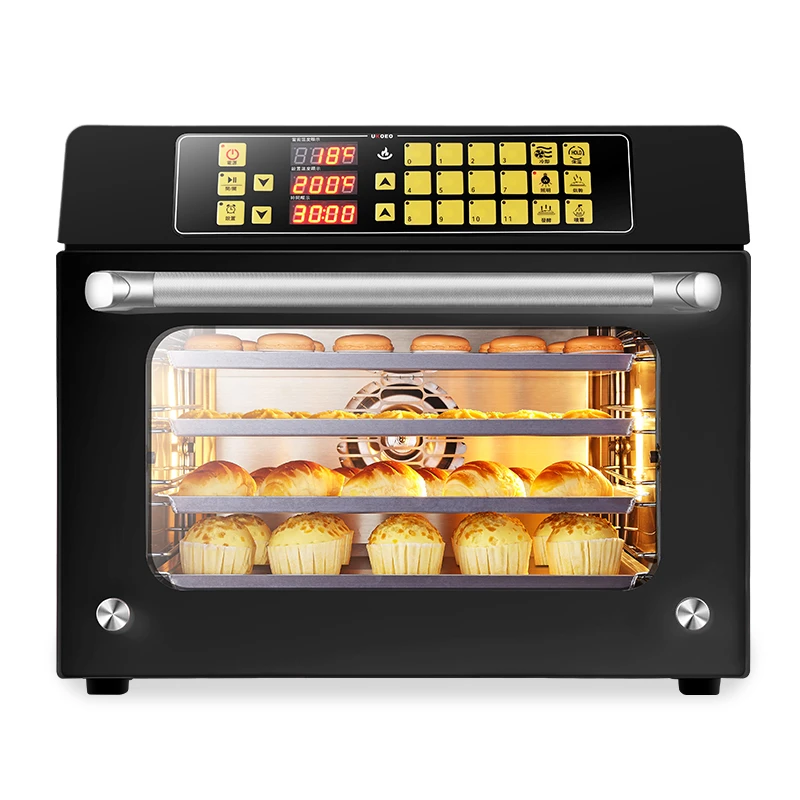 UKOEO T45 convection oven hot wind cycle baking stove 45L home ulation drying stove 2000W stainless steel steam oven with fan