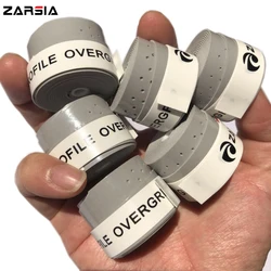 10pcs Grey color ZARSIA Tennis Racket Grip Anti-skid Sweat perforated Badminton Grips Racquet Sticky Overgrip Film Sweatband