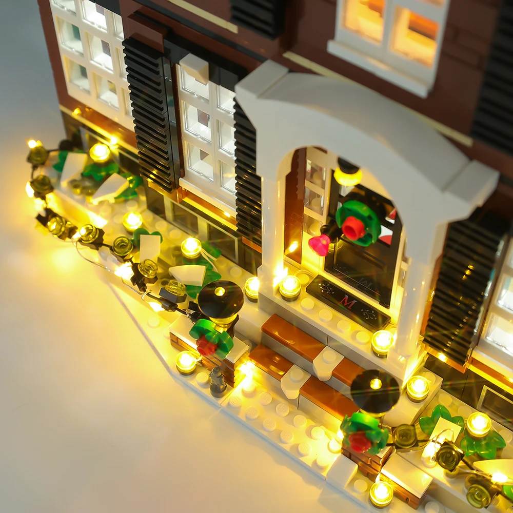 LED Light Kit For Christmas Gift 21330 Home Alone House Street View Building Blocks Bricks Toy Lamp Set No Model RC Version
