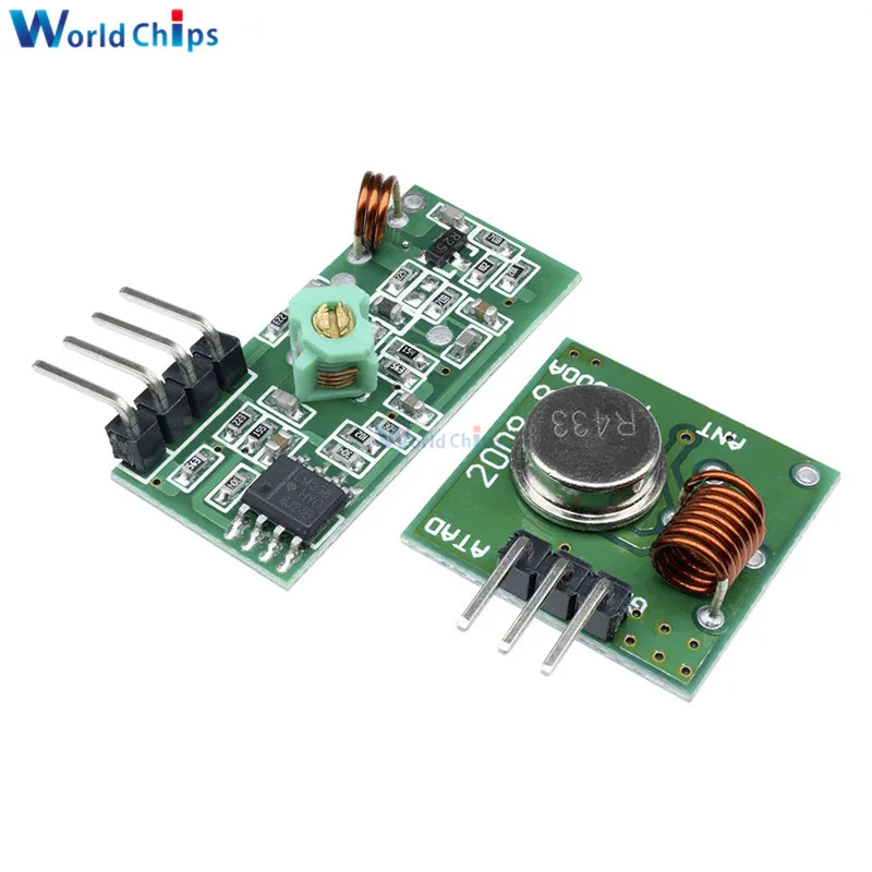433 Mhz RF Transmitter and Receiver Module Link Kit for ARM/MCU WL DIY 315MHZ/433MHZ Wireless Remote Control for arduino Diy Kit