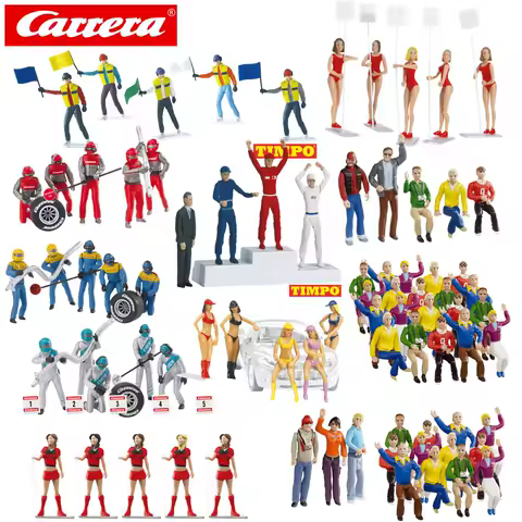 Carrera Slot Car 1:32 Figures Set / Marshal / Winner Pedestal with Figures / Grid Ladies / Mechanic