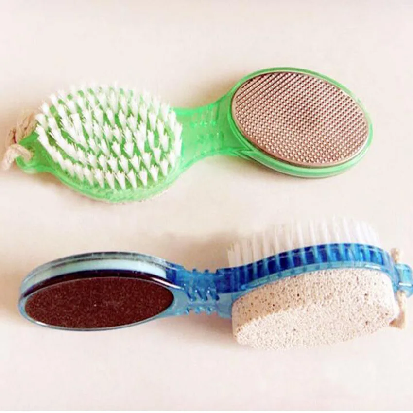 1 قطعة القدم طاحونة فرشاة القدم الكالس إزالة القدم الرعاية أداة 4in1 القدم الخفاف حجر فرشاة إزالة الجلد الميت باديكير أداة تجليخ