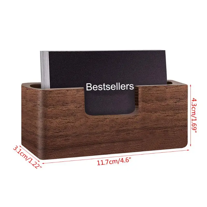 전문 나무 명함 홀더, 데스크 카드 홀더, 편리하고 내구성