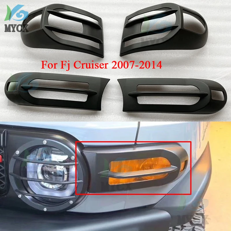 

Matte Black Rear Taillight For Toyota FJ Cruiser 2007-2020 Tail Light Lamp Cover Trim Car Styling Accessories