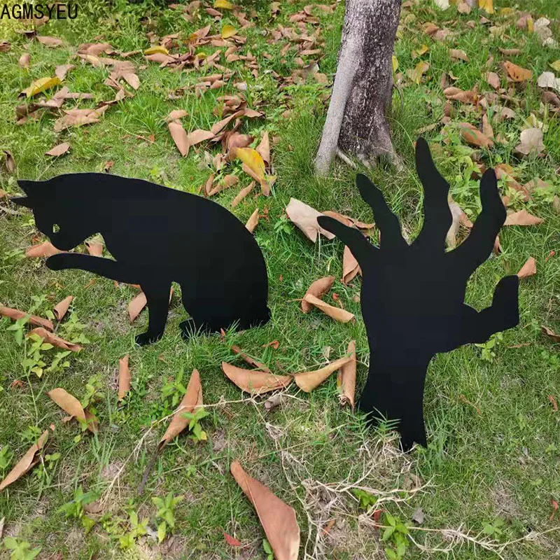 AGMSYEU Modern Simple Creative Animal Art Decoration Outdoor Lawn Garden Iron Art Black Animal Decoration Holiday party