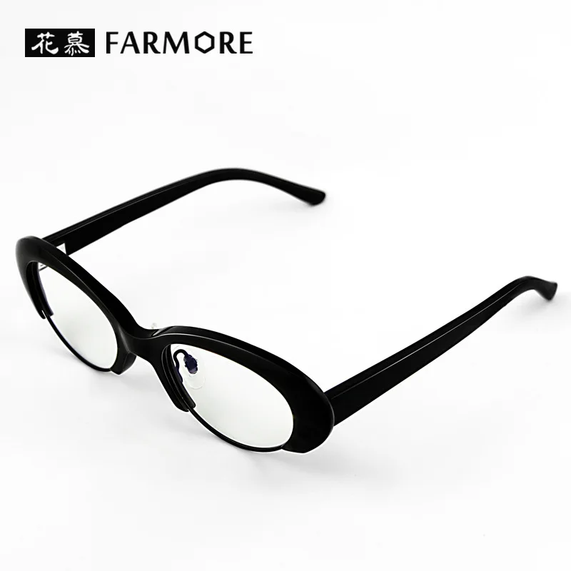 Vintage with Large Rims Horn Frame Handmade Glasses New Trendy European and American Popular Glasses Frame N5