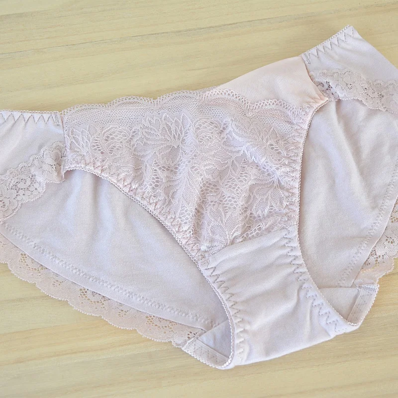 Women\'s Underpanties zometg Woman\'s Panties Briefs Plus Size Fashion Comfortable Solid Color Brief Women Panties 5pcs/lot