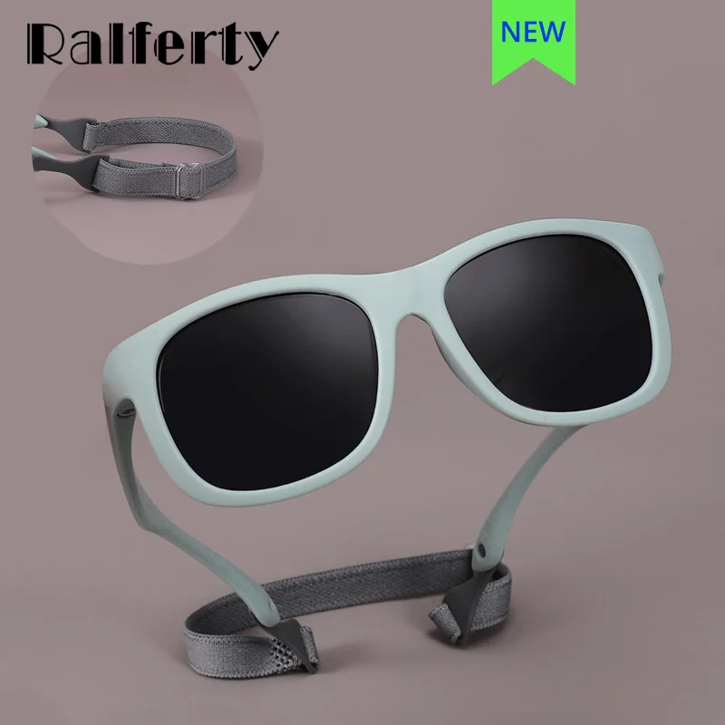 Ralferty Flexible Newborn Children's Glasses Sunglasses Girl Boy Polarized UV400 Protection 0-2 Years Baby Infant Shades Oculos