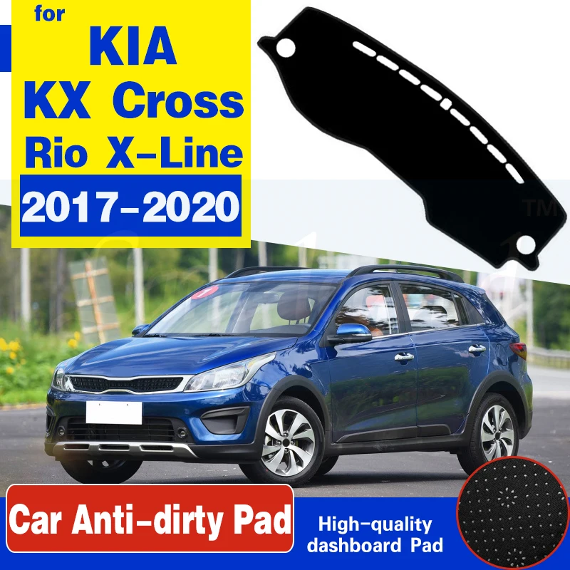 For KIA KX Cross Rio X-Line 2017 2018 2019 2020 Anti-Slip Mat Dashboard Cover Pad Sunshade Dashmat Protect Carpet Accessories