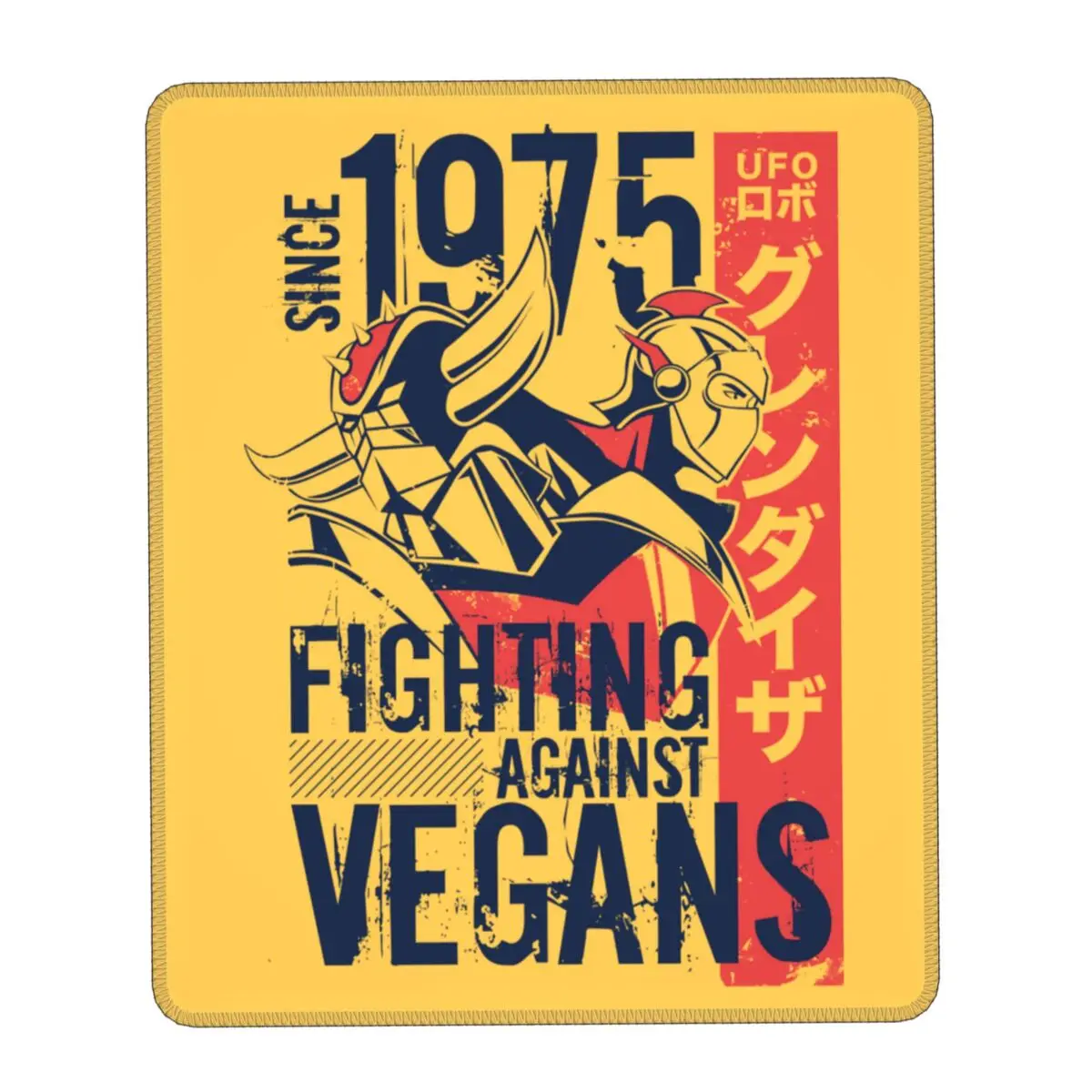 Tapis de souris de jeu Goldorak Grandizer Vegan, caoutchouc antidérapant, Lockedge, sous-bureau, bureau, Robot OVNI, Goldrake, polymères de bureau Anime