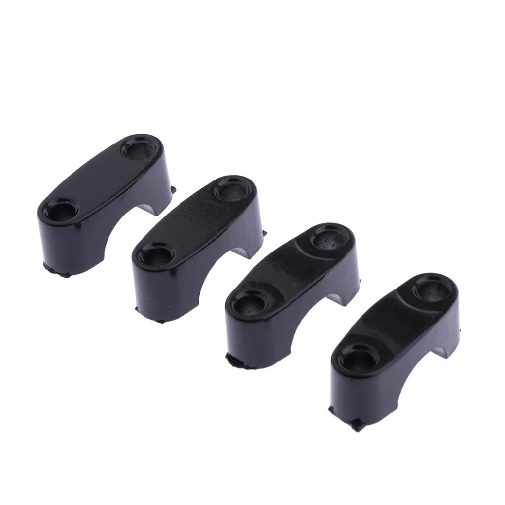 Black Handle Bar Mount Clamps Riser Adapter for 7/8 Inch 22mm Dirt Bikes ATV