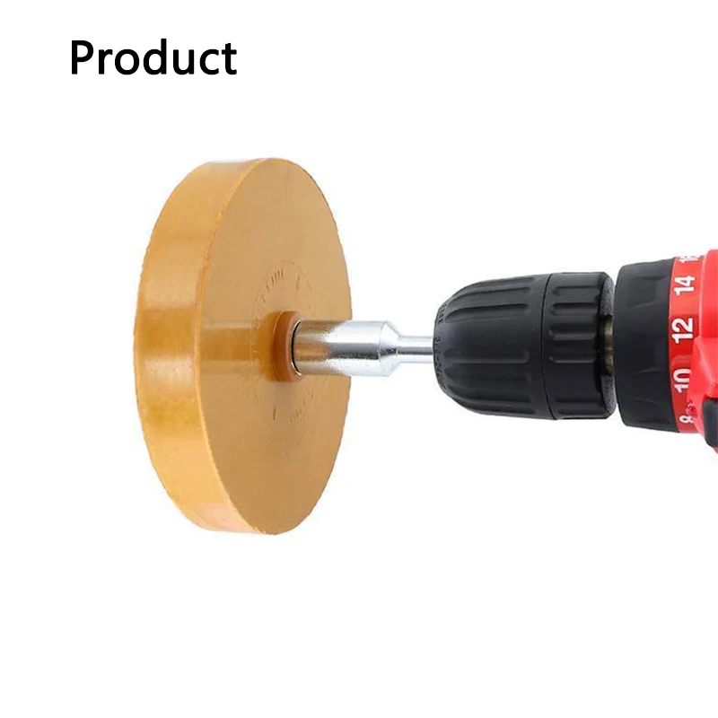 Car Decal Remover Pneumatic Rubber Remover Wheel Sticker Film Glue Removal Eraser Scraper Disk Paint Cleaner Polish Tool