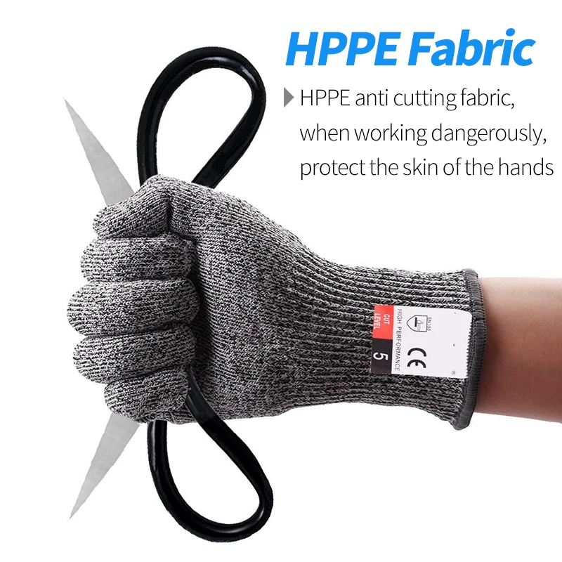 1 Chống Cắt Găng Tay Đa Chức Năng Nhà Bếp Làm Vườn Tay Cắt Chịu Làm Dày Găng Tay Bảo Vệ Làm Việc An Toàn Găng Tay