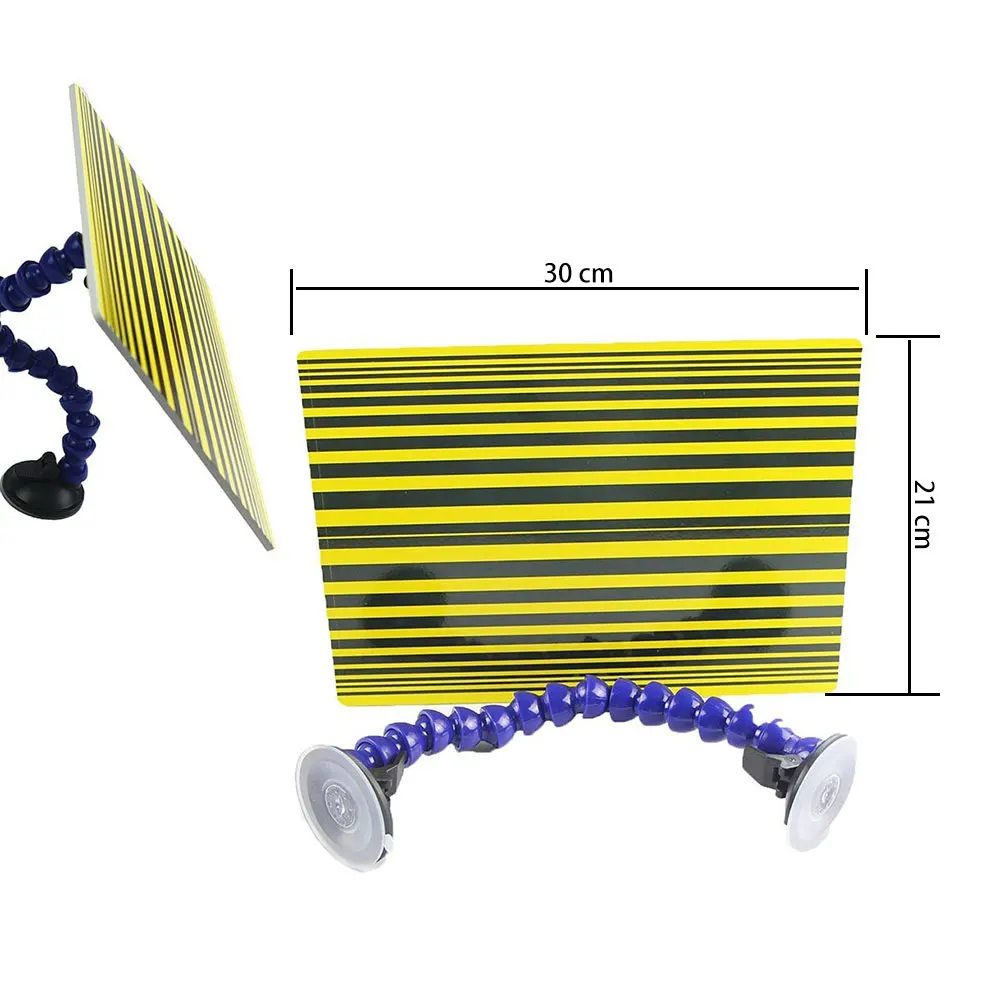 Auto Repair Tool Reflector Board Dent Repair Tools - Yellow Paintless Dent Removal Checking line Board