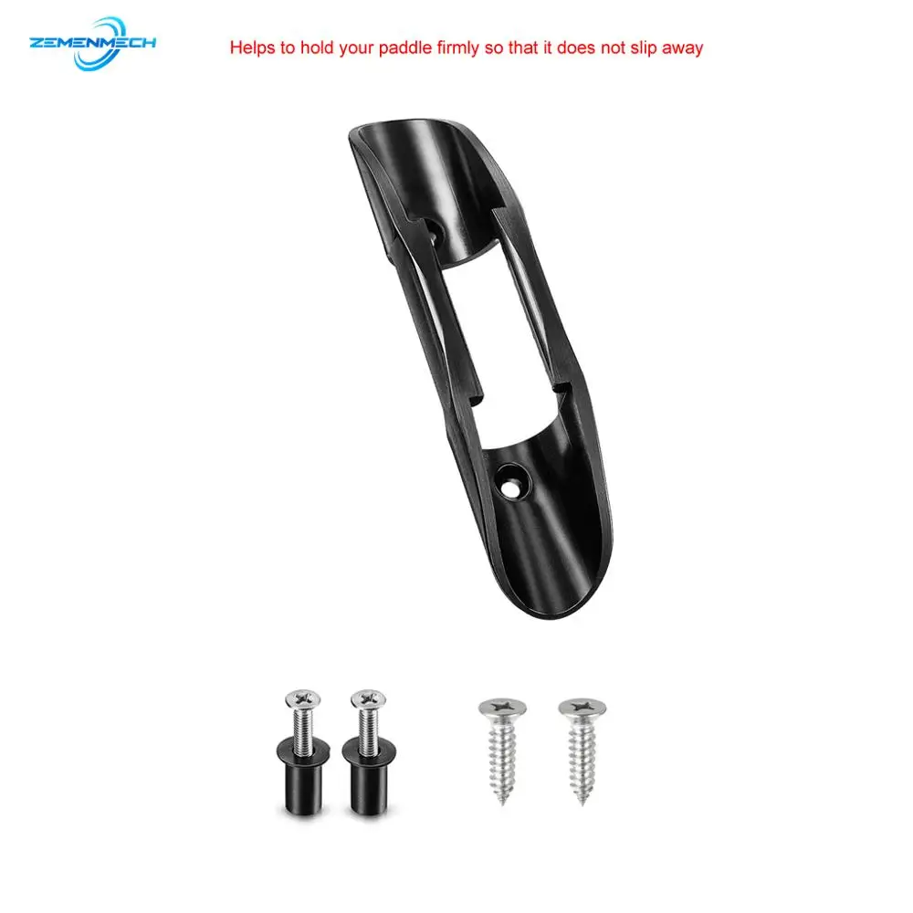 Marine Kayak Paddle Clip Holder Black Plastic Paddle Oars Keeper Canoe Boat Deck Mount Fishing Accessories Sailboat Catamaran