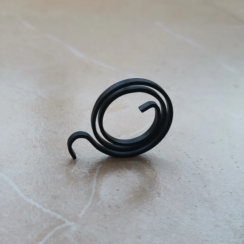 2.5 Turns Torsion Coil Flat Wire Springs For Door Handle With Clip And Washer