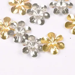 20pcs gold/sliver Flower Connectors Filigree Wraps DIY Jewelry Findings Vintage Metal Craft handmade home Decoration ykl0762-9