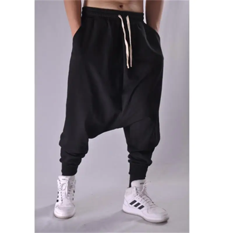 

Autumn and Winter Ro wetsuits Europe and the United States loose crotch straddle male hip-hop fashion big CROTCH harem dark flyi