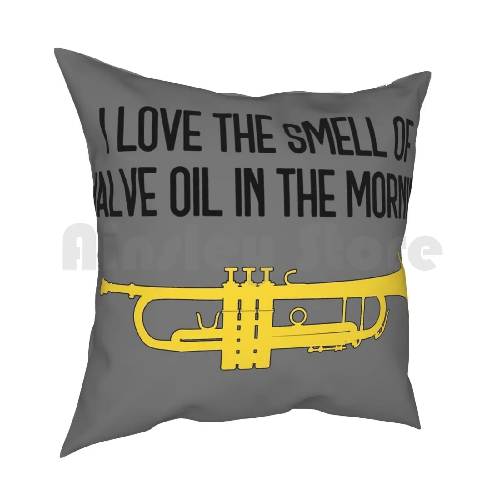 Funny Trumpet Gift , Marching Band , Concert Band-I Love The Smell Of Valve Oil In The Morning Outdoor Hiking Backpack