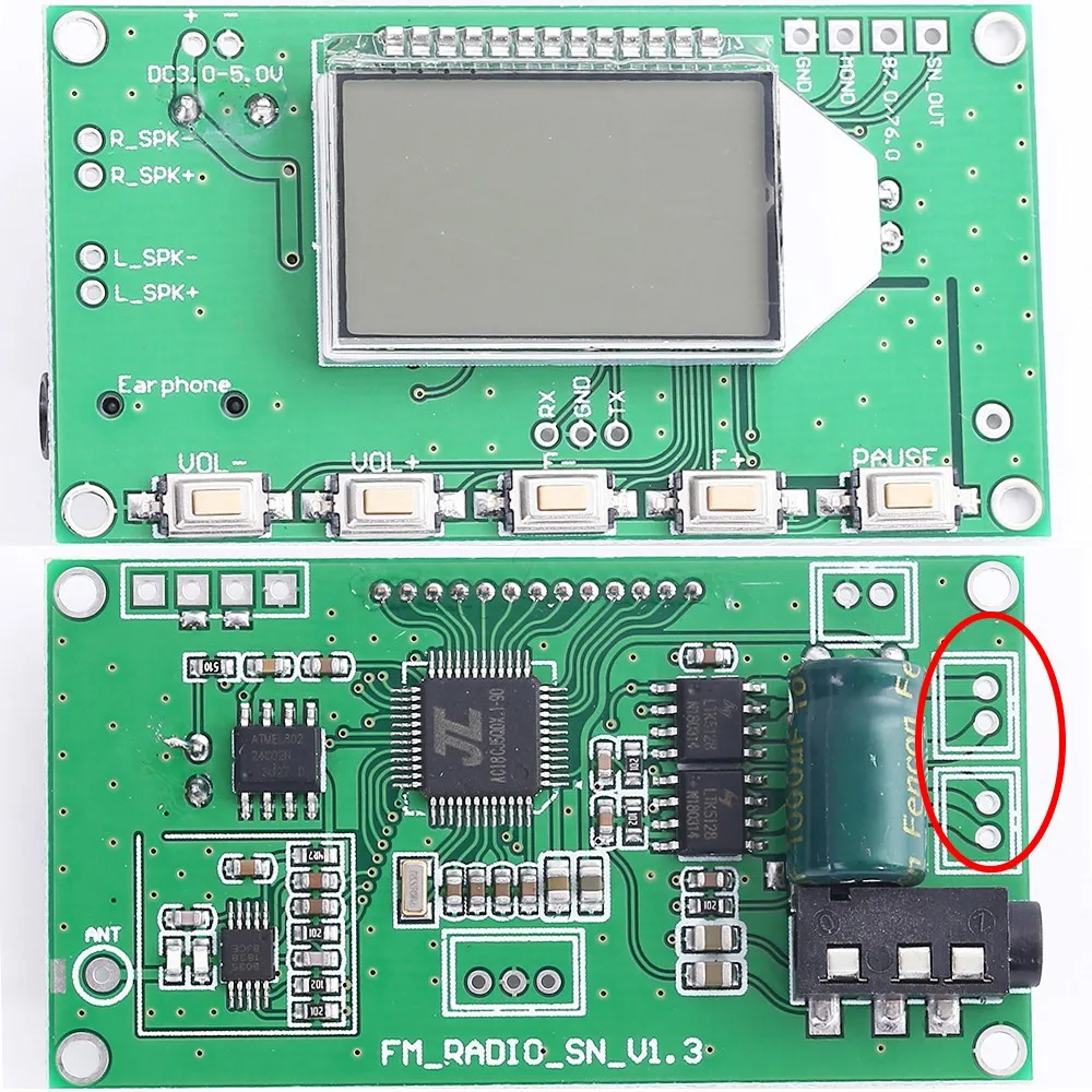 DSP PLL 87-108MHz Stereo FM Radio Receiver Module DIY Radio Receiver Digital LCD Display Frequency Modulation FM MW SW