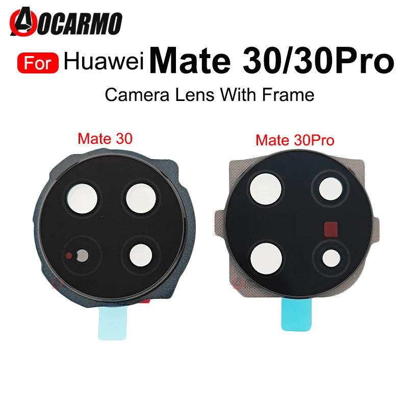 

Rear Camera Glass Lens With Back Cover Frame Holder and Sticker Adhesive For Huawei Mate 30 Pro 30Pro Replacement Part
