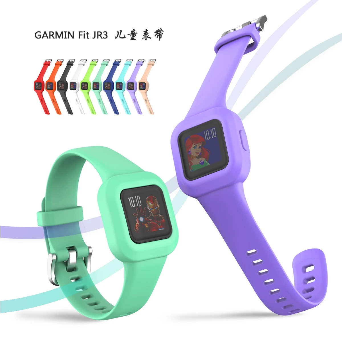 

Мягкий силиконовый ремешок для наручных часов GarminFit JR3, сменный Браслет для смарт-часов Garmin Fit JR3
