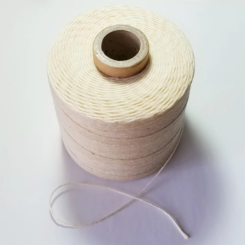 100% Natural Linen waxed thread rope high tenacity  weight about 520g/cone twine cords for sewing handmade DIY