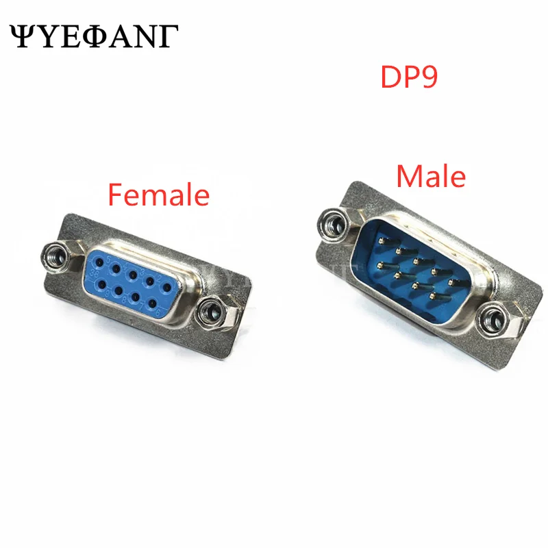 5PCS DB9 DB15 DB25 DB37 9/15/25/37 Pin Straight 180 Degree Male Female Plug D-sub PCB Mounting Connector DP9 DP15 DP25 DP37
